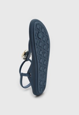 Rasteira Feminina Colcci Tiras Detalhe Metal Azul
