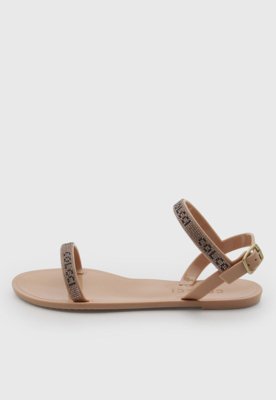 Rasteira Feminina Colcci Tiras Finas Nude
