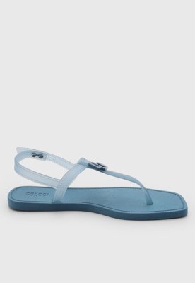 Rasteira Feminina Colcci Tiras Fivela Azul