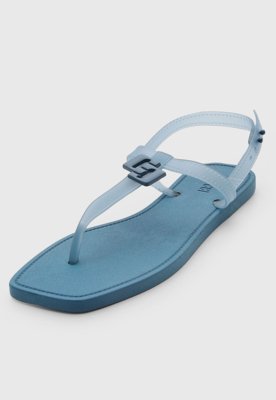 Rasteira Feminina Colcci Tiras Fivela Azul