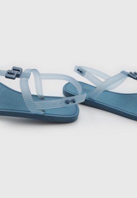 Rasteira Feminina Colcci Tiras Fivela Azul