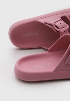 Rasteira Feminina Colcci Tiras Fivelas Rosa