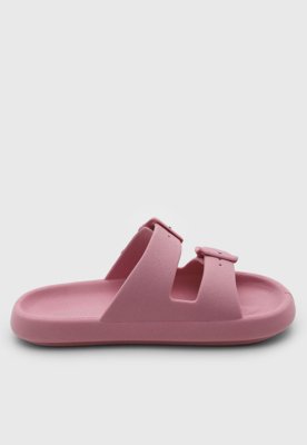 Rasteira Feminina Colcci Tiras Fivelas Rosa