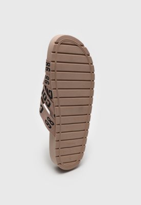 Rasteira Slide Colcci Logo Bege