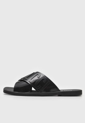 Rasteira Slide Colcci Logo Preta