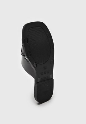 Rasteira Slide Colcci Logo Preta