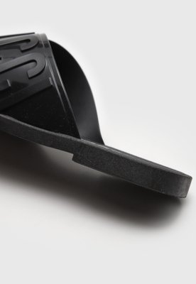 Rasteira Slide Colcci Logo Preta