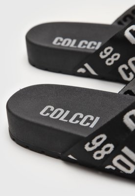 Rasteira Slide Colcci Logo Preta