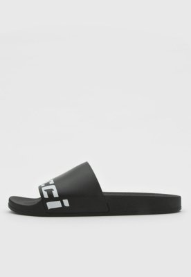 Rasteira Slide Colcci Logo Preta