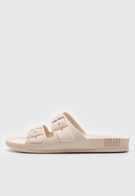 Rasteirinha Papete Colcci Fivelas Off-White