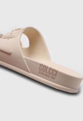 Rasteirinha Papete Colcci Fivelas Off-White