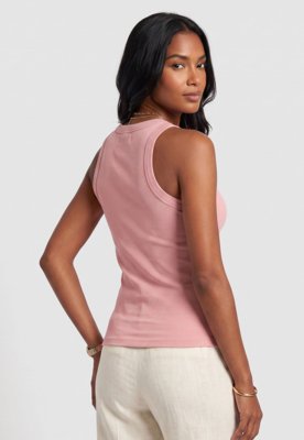 Regata Feminina Colcci Canelada Rosa