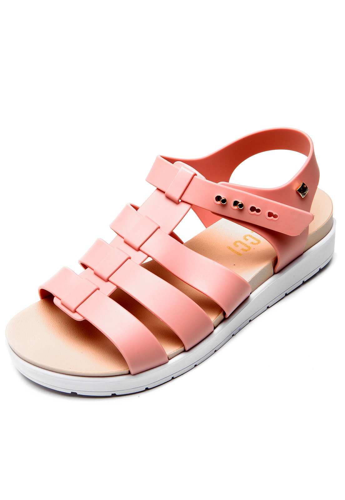 sandalia tratorada rosa bebe