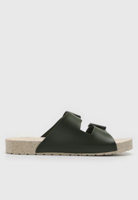 Sandália Slide Colcci Fivelas Verde
