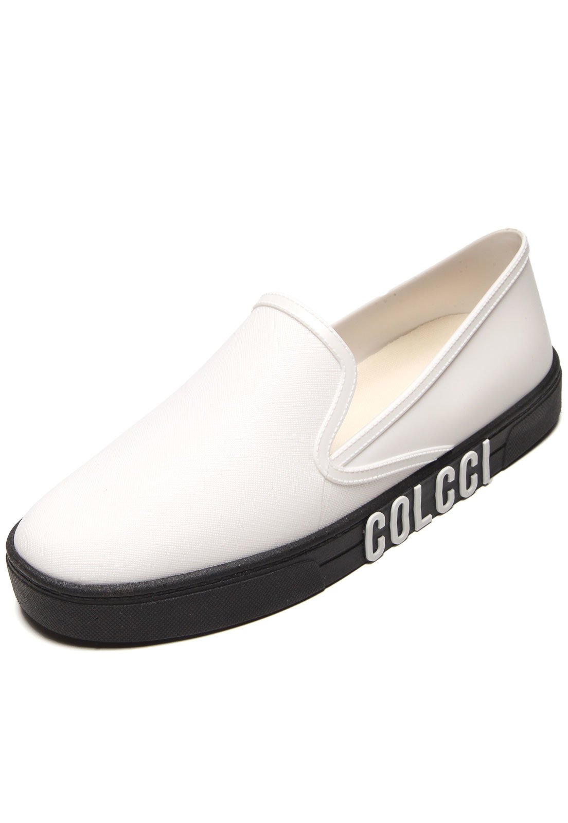 slip on colcci recortes preto