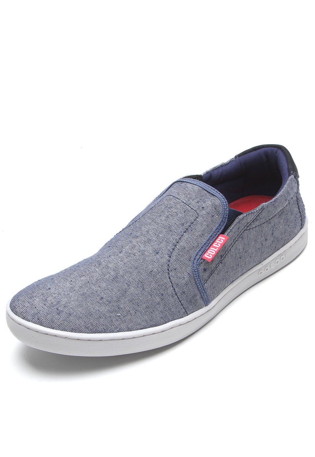 slip on colcci recortes preto