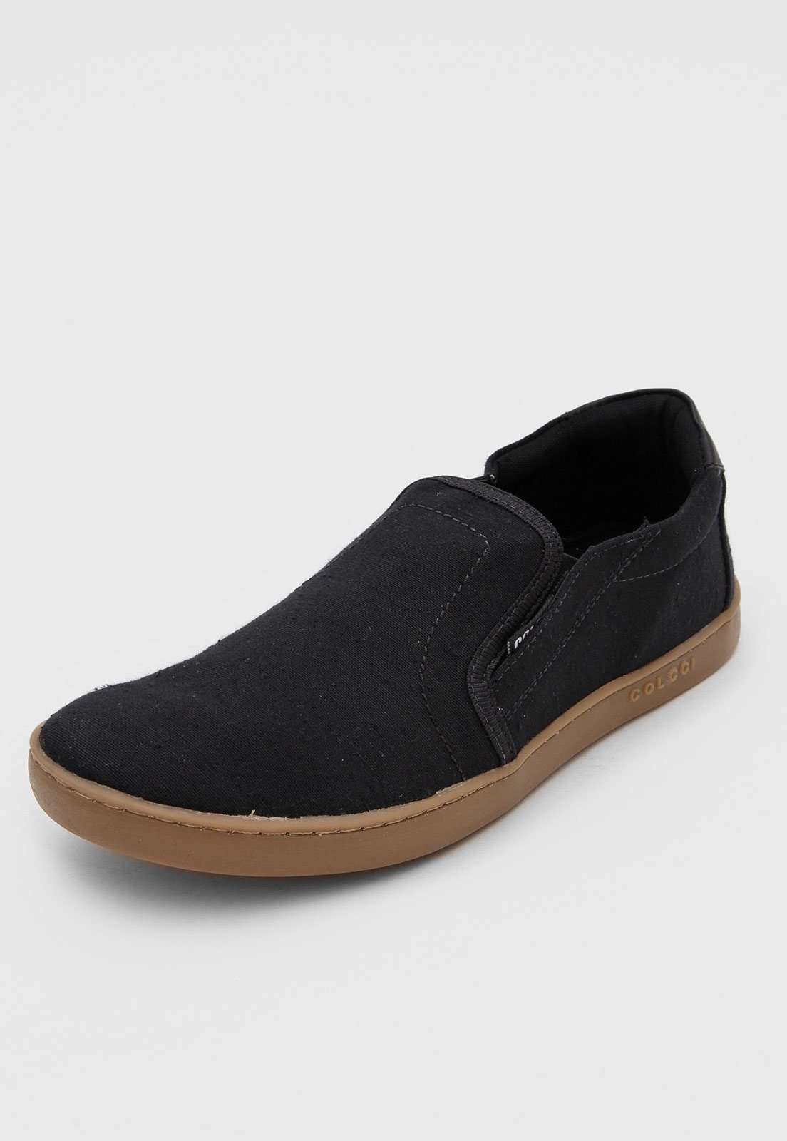 slip on colcci recortes preto