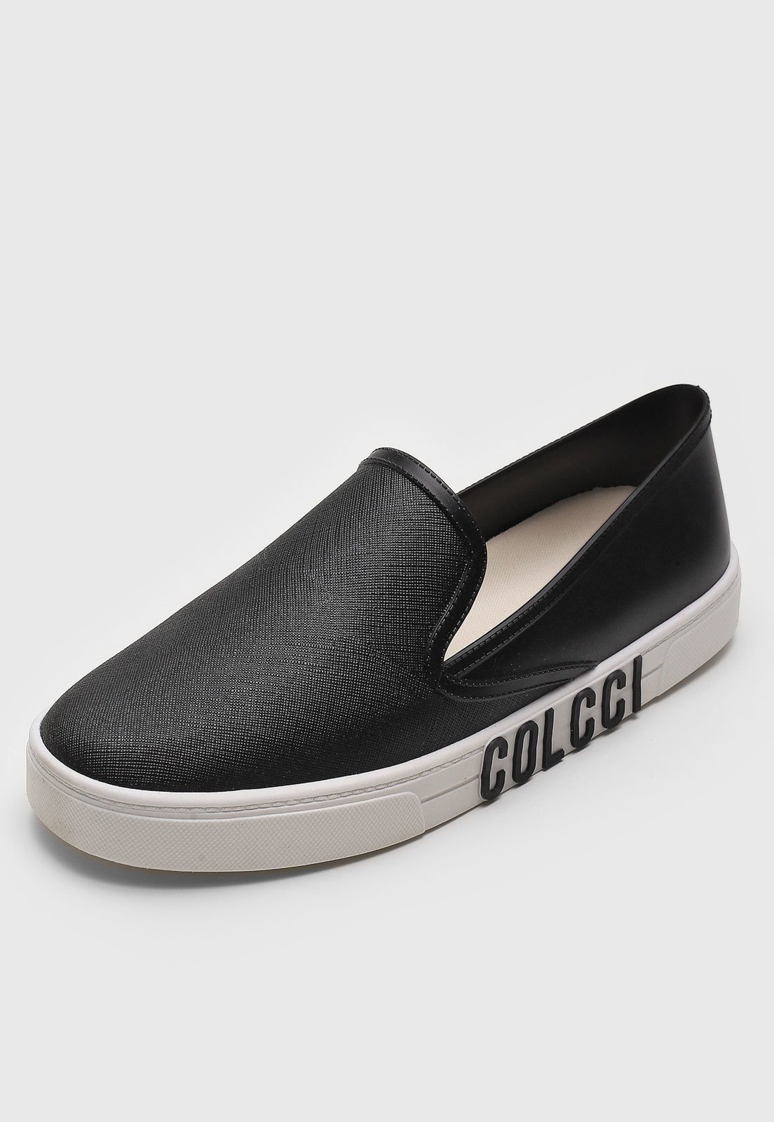 Slip on colcci cheap recortes preto