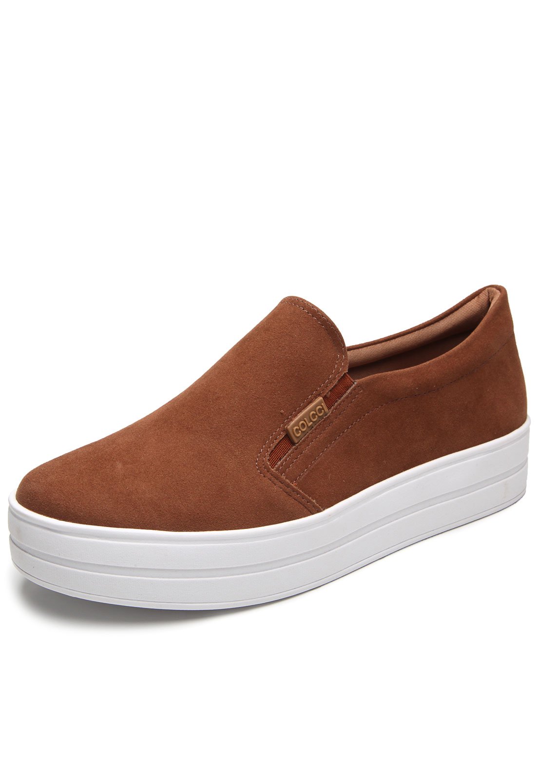 slip on feminino camurça