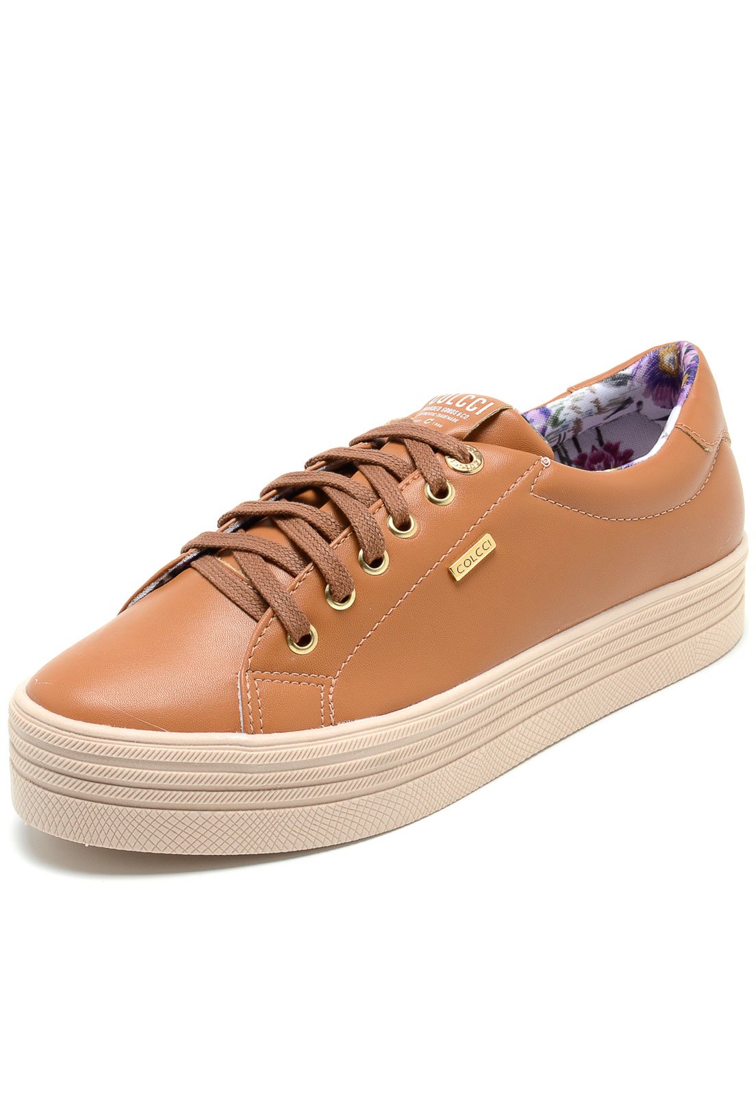 tenis colcci caramelo