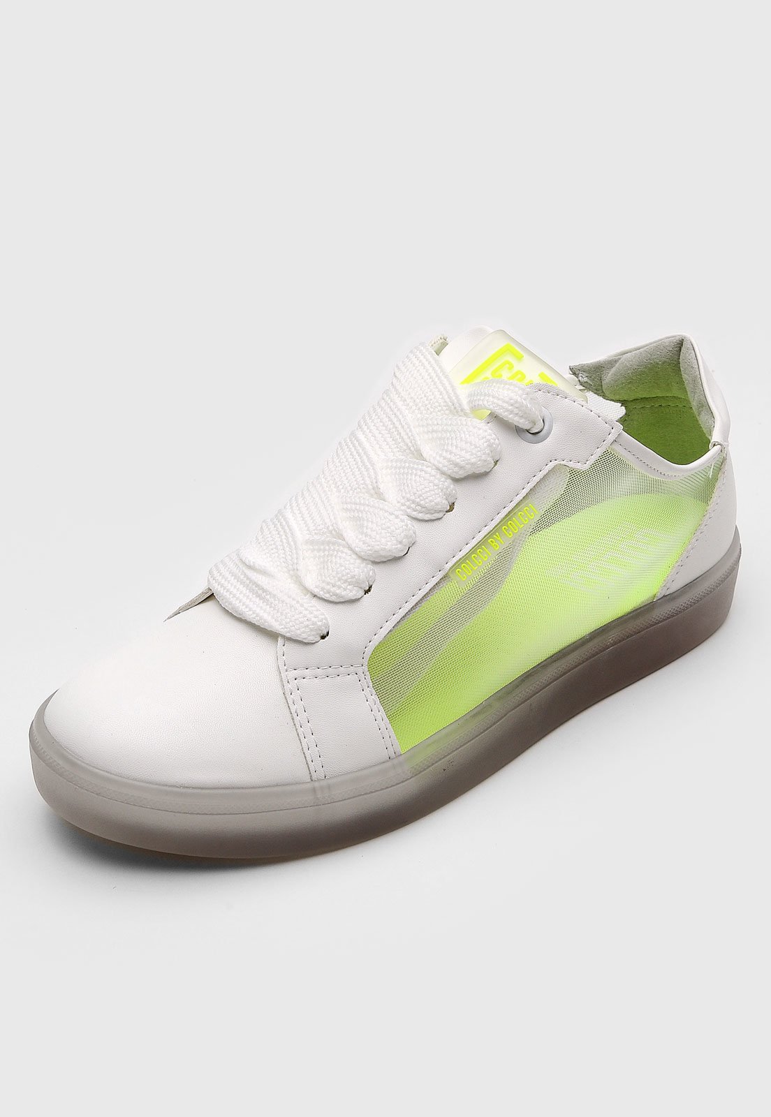 tenis transparente do lado
