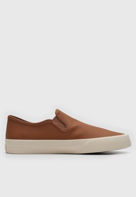 Tênis Material Resistente Slip On Colcci Liso Caramelo