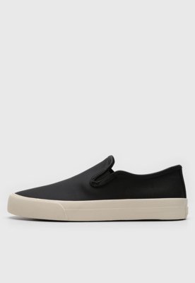 Tênis Material Resistente Slip On Colcci Liso Preto