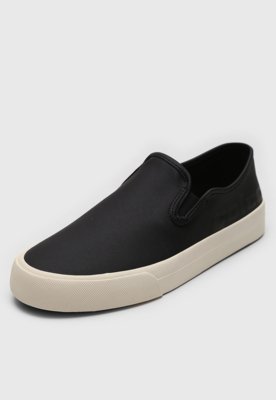 Tênis Material Resistente Slip On Colcci Liso Preto
