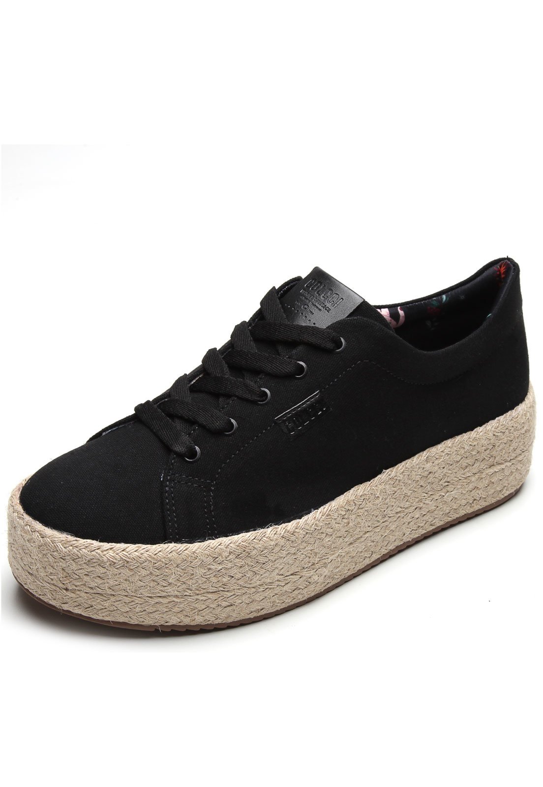 Tenis de hot sale corda preto