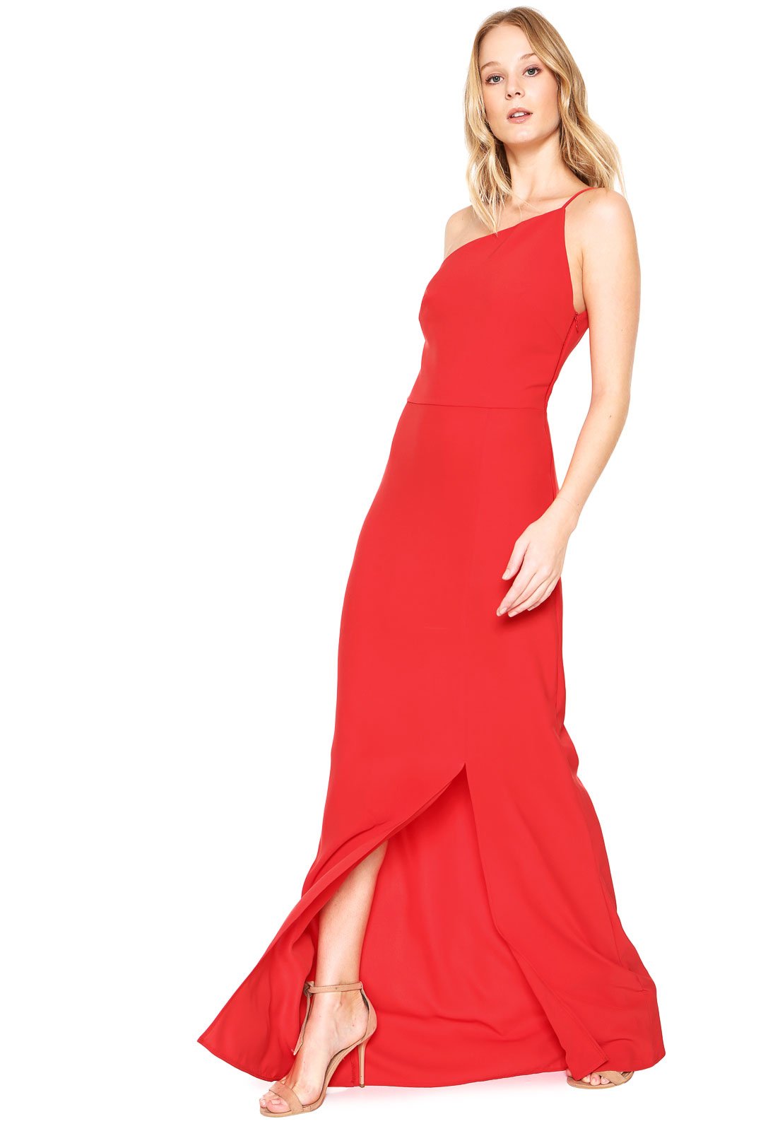 vestido vermelho colcci