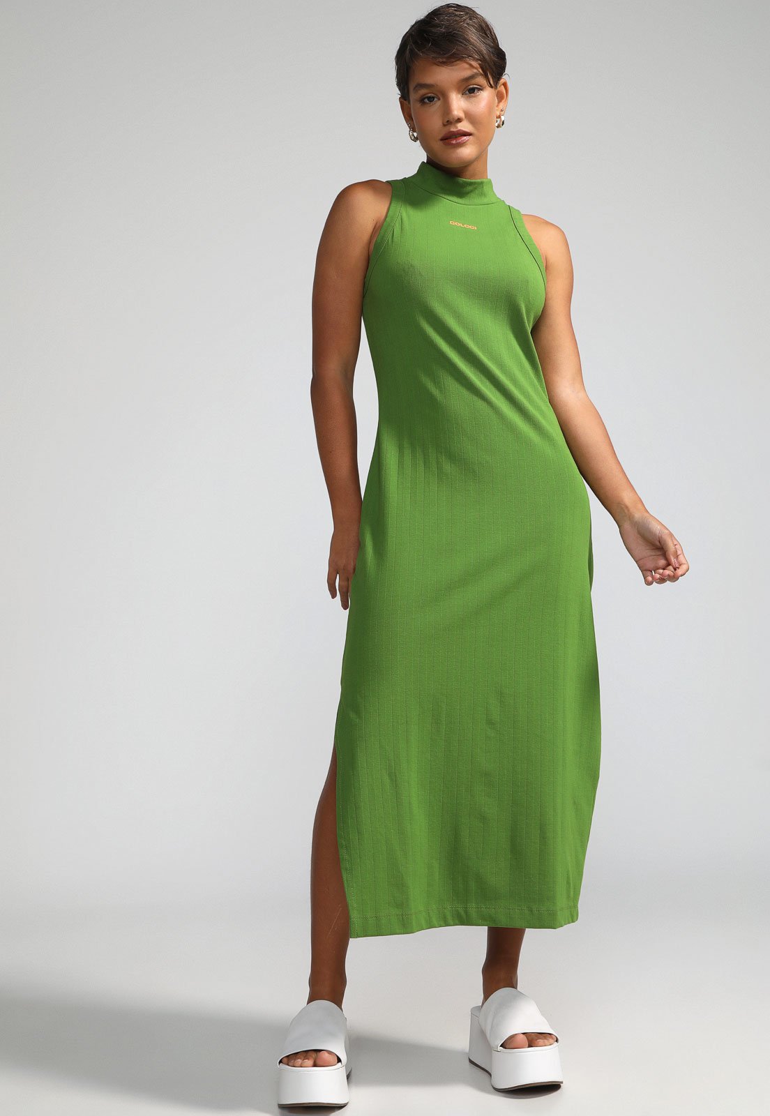 Vestido midi colcci store verde