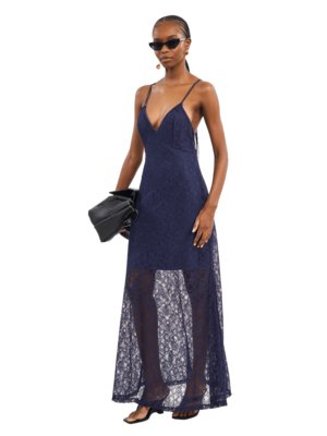 Vestido De Alça Rendado Colcci