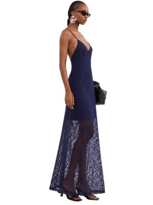 Vestido De Alça Rendado Colcci
