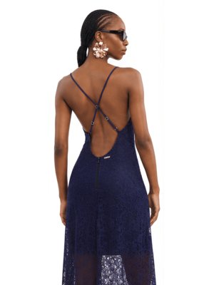 Vestido De Alça Rendado Colcci