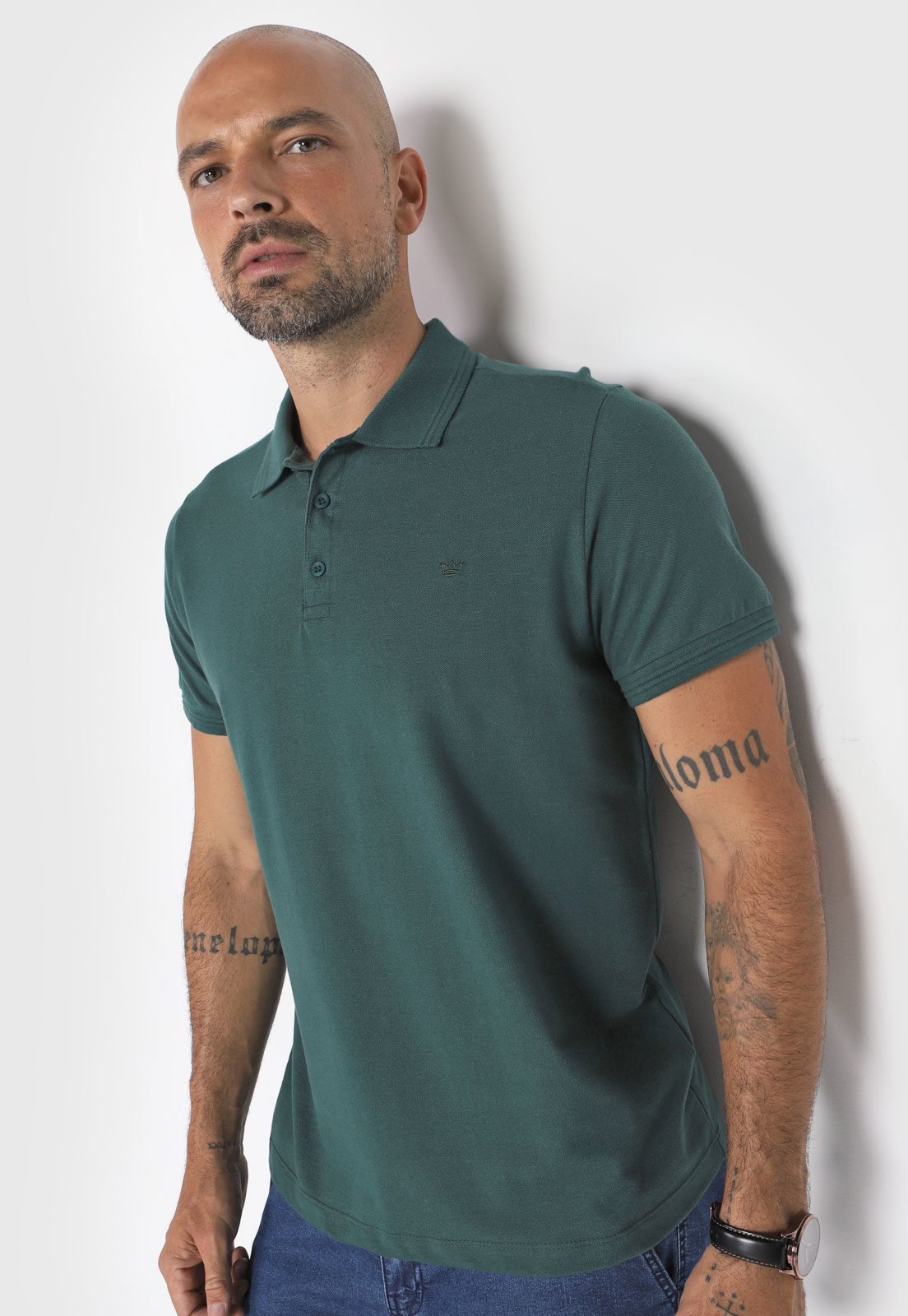 Camisa manga hot sale curta colombo