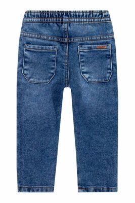 Calça Infantil Menino Moletom Jeans Colorittá Azul