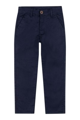 Calça Reta Infantil Menino Sarja Colorittá Azul