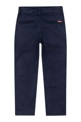 Calça Reta Infantil Menino Sarja Colorittá Azul
