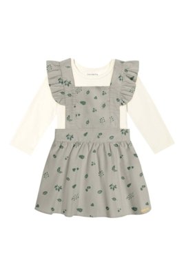 Conjunto Bebê Menina Veludo Colorittá Verde