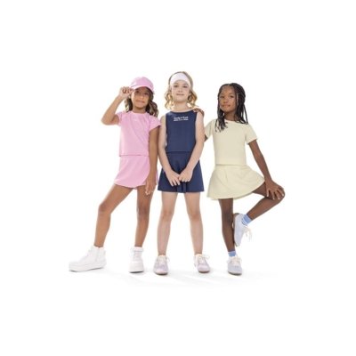 Conjunto Infantil Blusa Short Saia Colorittá Rosa 10 Rosa