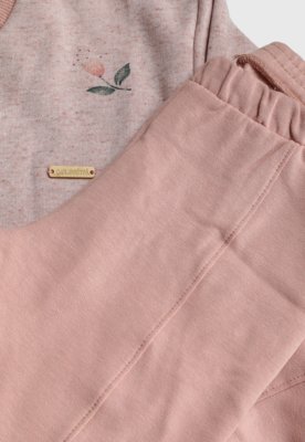 Conjunto Infantil Colorittá Calça Legging e Blusão Rosa