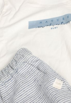 Conjunto Infantil Colorittá Listrado Branco