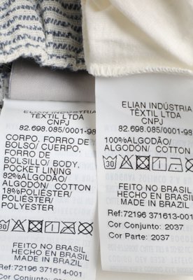 Conjunto Infantil Colorittá Listrado Branco