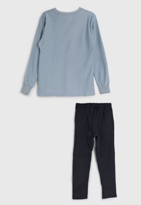 Conjunto Infantil Colorittá Manga Longa Azul