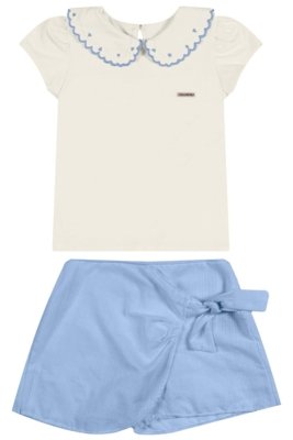 Conjunto Infantil Menina Delicado Colorittá Azul