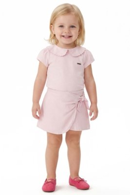 Conjunto Infantil Menina Delicado Colorittá Rosa