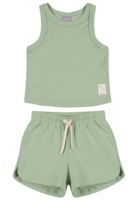 Conjunto Infantil Menina Regata Timeless Colorittá Verde