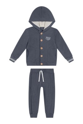 Conjunto Infantil Menino Com Capuz Colorittá Cinza