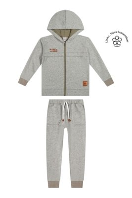 Conjunto Infantil Menino Moletom Linho Colorittá Verde