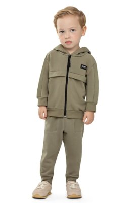 Conjunto Infantil Menino Moletom Recorte Colorittá Verde